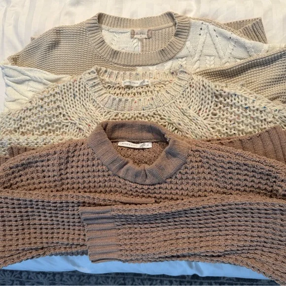 Altar'd State Knit Sweater Set of 3 - Picture 2 of 6